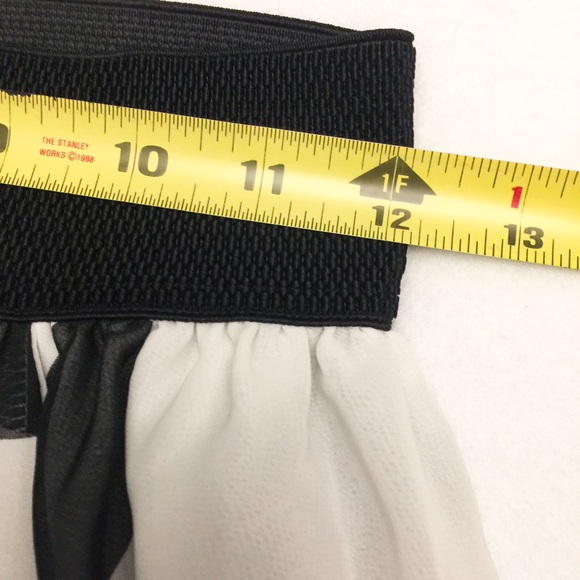 💃GONE💃Black White Polka Dot Lined Maxi Skirt - Picture 6 of 8